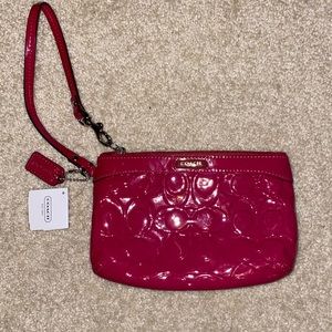 Pink Coach Wristlet